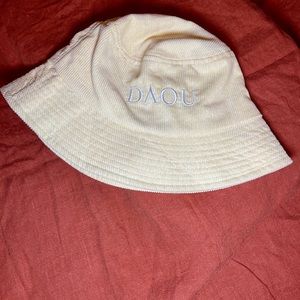 Cream Yellow Corduroy Bucket Hat